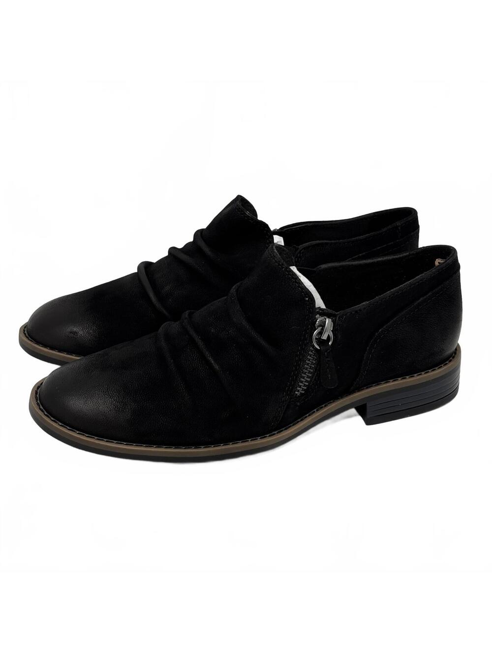 Clarks Womens Black Nubuck Cazmin Pace Zipper Wide Width 7W NWT - Picture 9 of 9